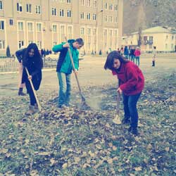 «Лицей №1» – участие в районном субботнике