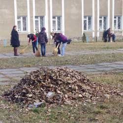 «Лицей №1» – участие в районном субботнике