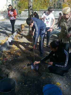 Лицей 1:  Акция «Посади дерево».