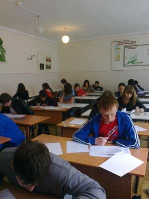 Лицей 1: в лицее закончилась зачетная неделя.