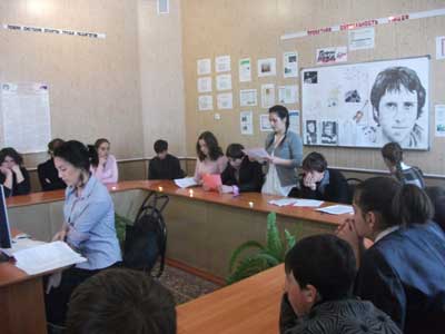 Лицей 1: урок литературы, посвященный памяти Владимира Высоцкого.
