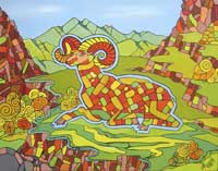 Александра Тишина. Барашек на лугу